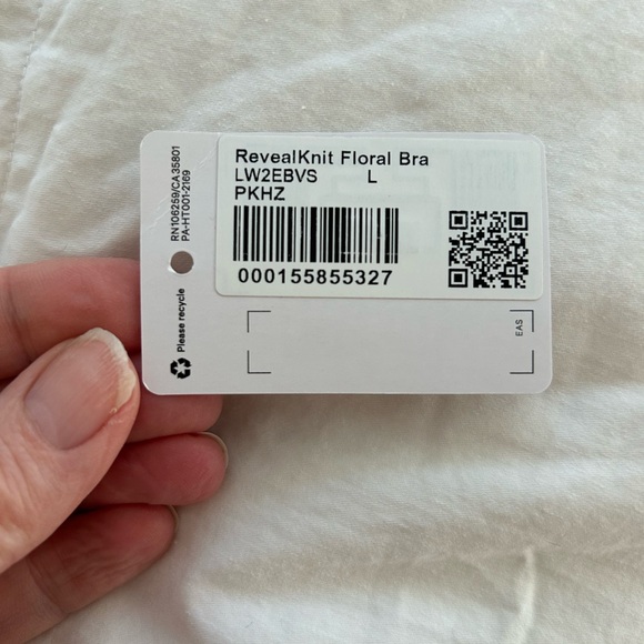 lululemon athletica RevealKnit Floral Sports Bra size Large - Picture 5 of 5